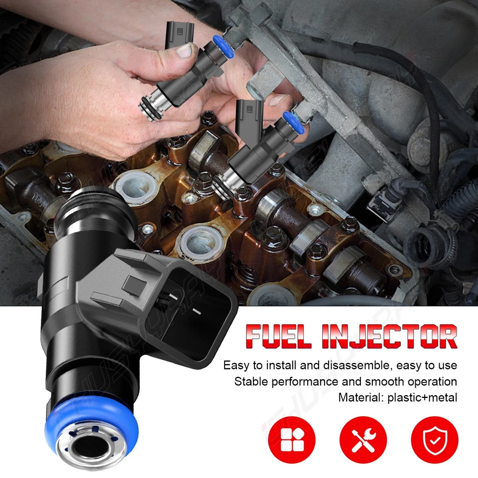 8 inyectores de combustible nuevos para Chevrolet Silverado 2500 HD 2010-2019 6,0 L V8 EE. UU. Foto 2 de 4