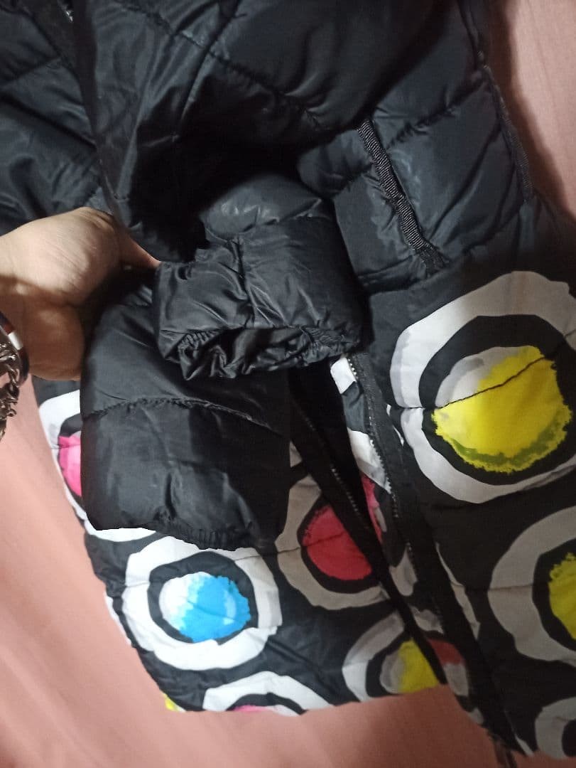 Desigual flashy patterned down jacket coat Y2K - image 9