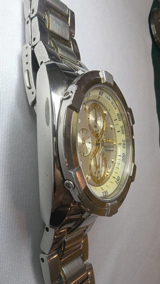 Seiko Velatura Men's 7T62-0HD0 Quartz Chronograph - image 3 of 4