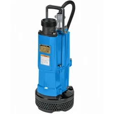 Tsurumi 3-inch Submersible Water Pump 110 GPM Runs on 110 or 220 Volt