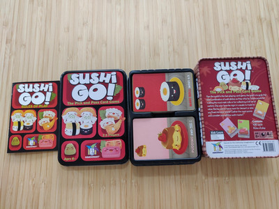 Sushi Go! Card Game Gamewright Ages 8+ 2-5 Players Family Party Card Game TIN