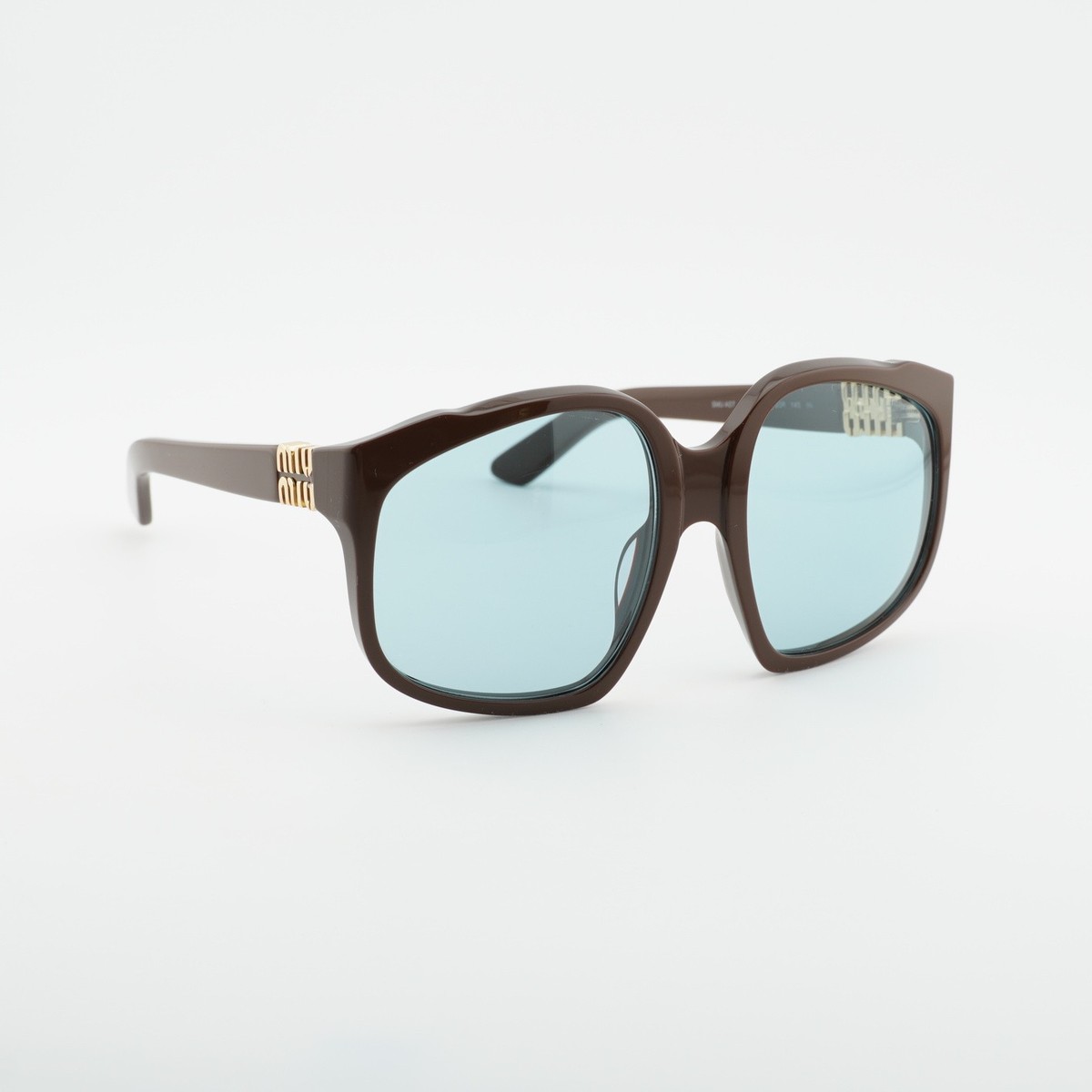 Miu Miu MU A07S 24D20R Shiny Brown/Light Blue 59-19-140 Sunglasses
