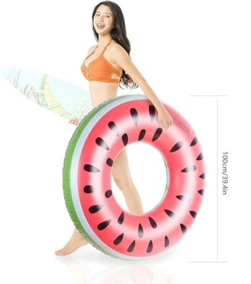 Schwimmreifen für Erwachsene, Schwimmring Donut Aufblasbarer Schwimmring 120c... - Bild 4 von 4
