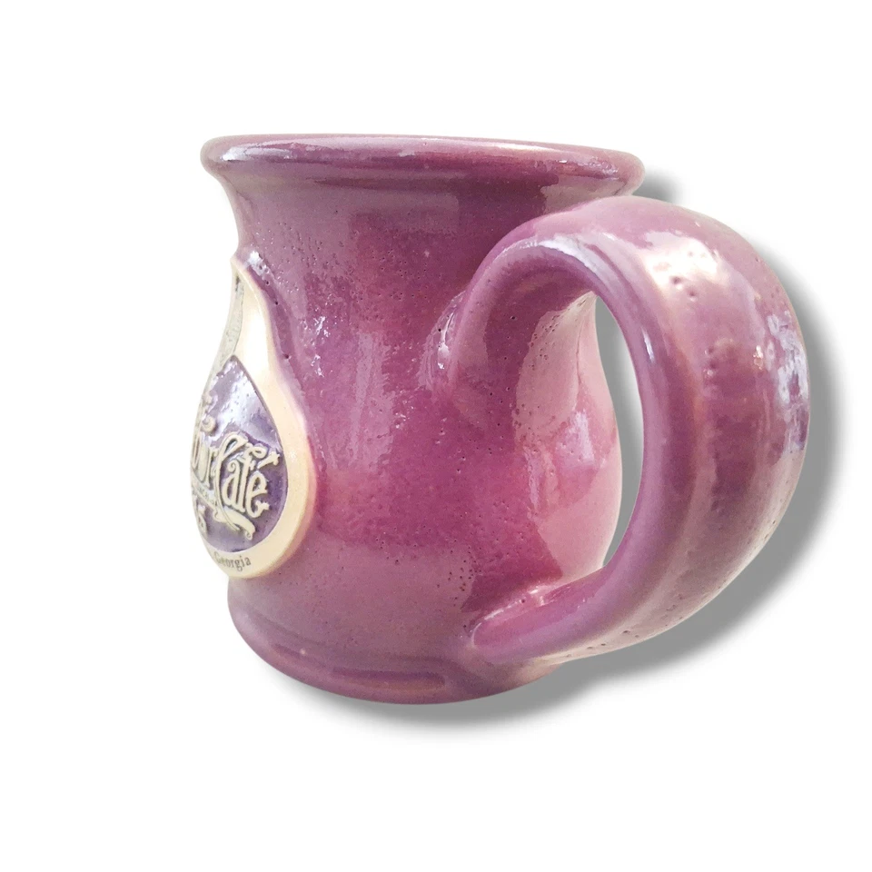 Taza de cerámica Deneen Pottery Egg Harbor Café 1985 Buckhead Atlanta Georgia Rooster Foto 2 de 4