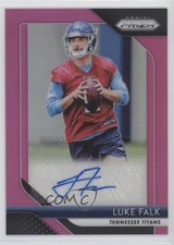 2018 Panini Prizm Rookie Auto Pink Prizm Luke Falk #RA-LF Auto e6p