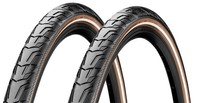 2X Continental Ride City 42-622 Schwarz/Braun Reflex E25 28X1.60