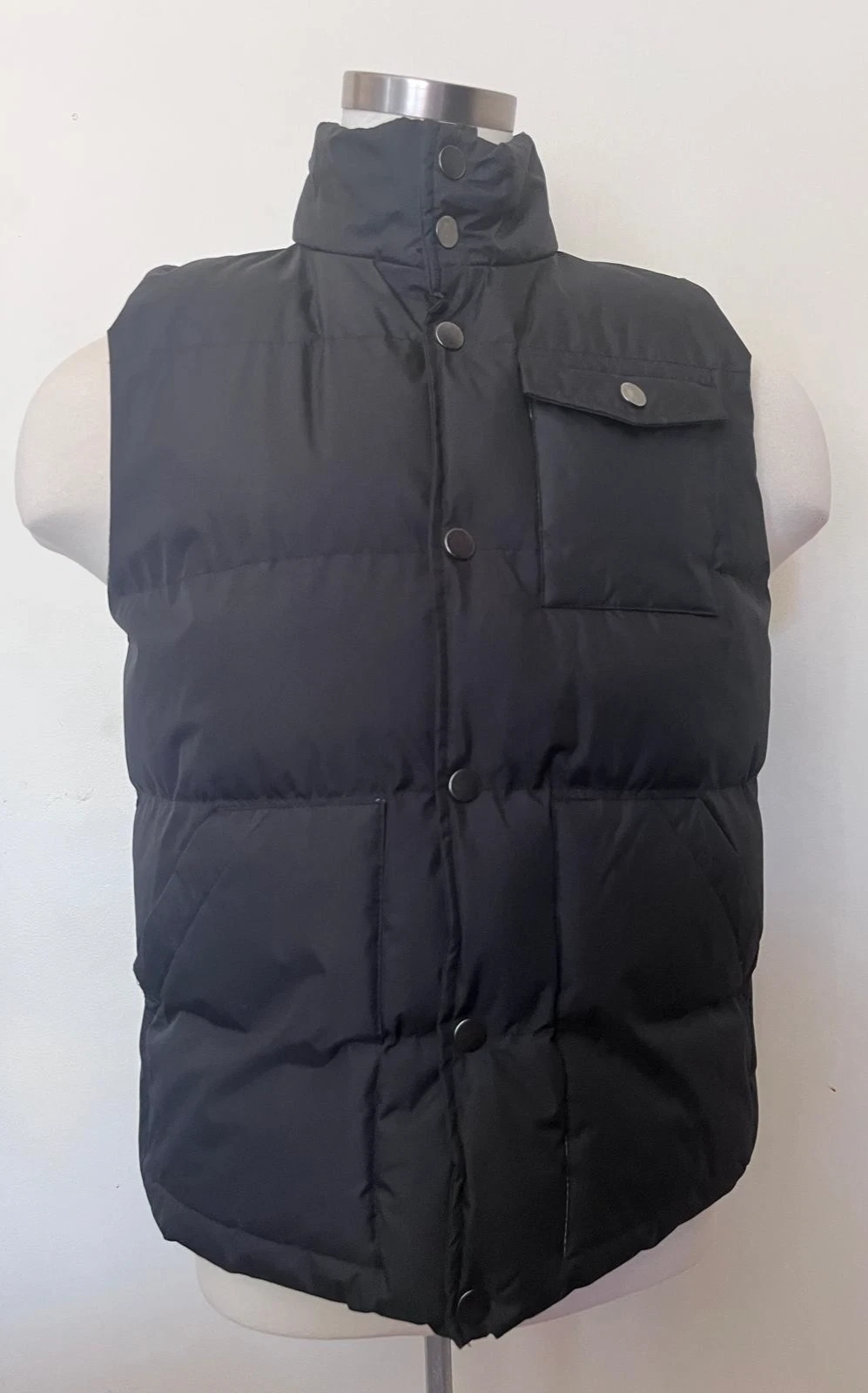 North 40 N40 Gear Mens Puffer Vest Size Medium Black