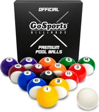 GoSports Regulation Pool Balls for Pool Table   Premium Set of 16 Billiard Bal