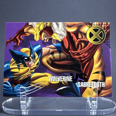 SkyBox Marvel Vision X-Men Explosive Duels Wolverine vs Sabretooth #54 Insert