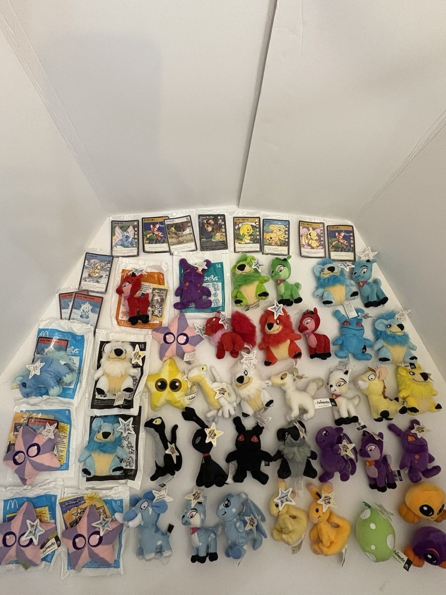 Lot of Neopets McDonalds Plush Happy Meal Toys 2004 Vtg W/Tags