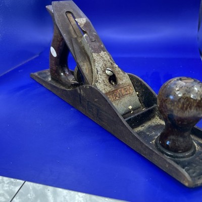 Vintage Stanley Bailey No. 5 Wood PLANE Flat Base No5  14  Made in USA (B15)