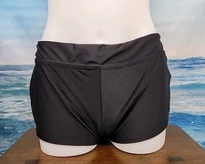 Nwt Cupshe WOMEN'S  black Bikini SHORTS Bottom  Size Large