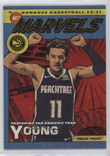 Trae Young [Press Proof] #1 2020 Donruss Net Marvels card