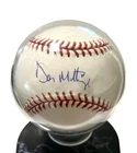 Don Mattingly Autographed OML Baseball Ironclad Hologram COA with Display