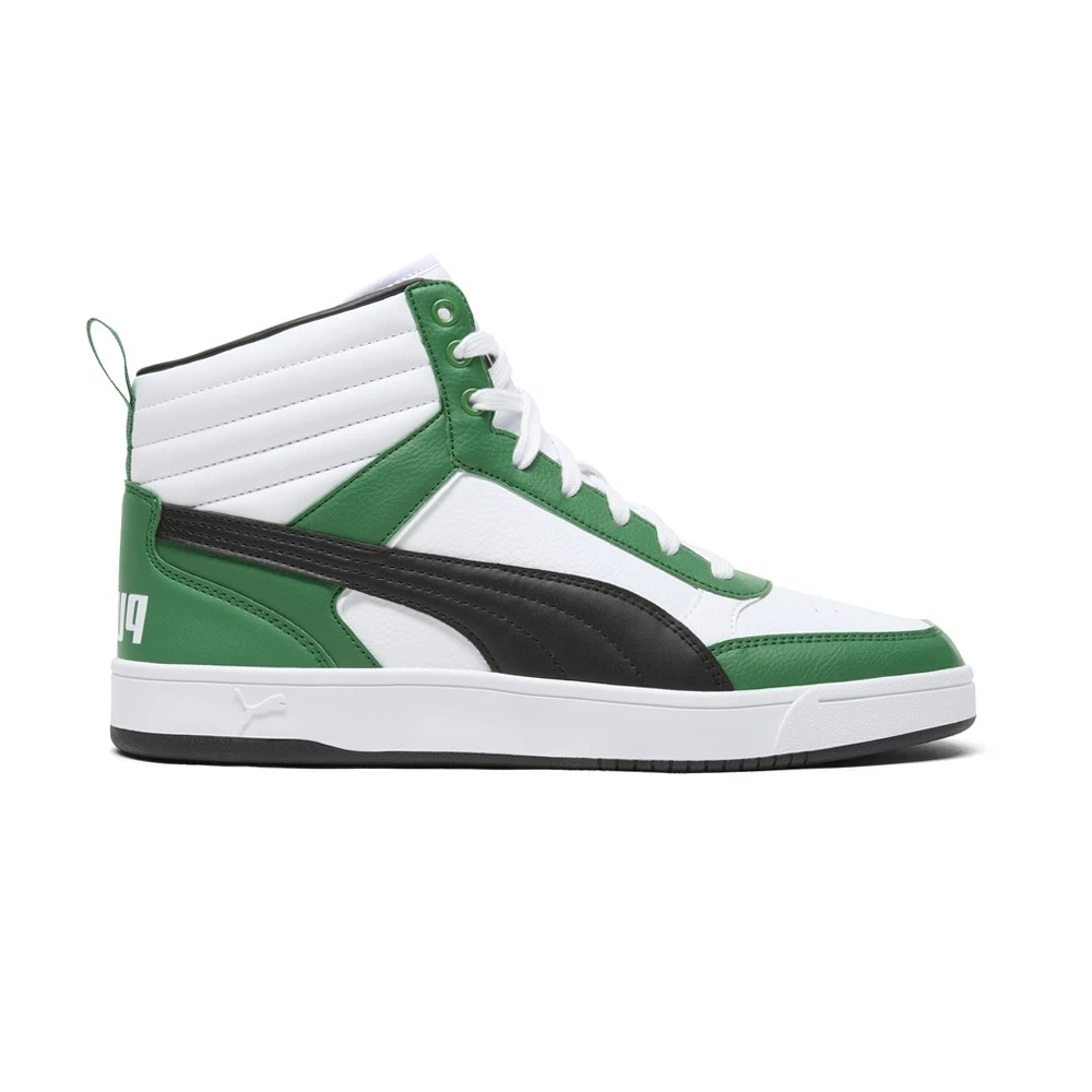 PUMA Dribble Mid Lace Up Mens Green Sneakers Casual Shoes 40098006