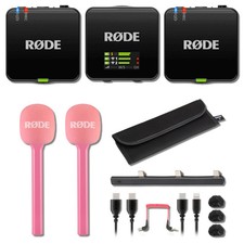 Rode Wireless GO Gen 3 Wireless Microphone System with 2x Pink Interview GO