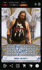 [Digital] Topps Slam Bray Wyatt Reverence Blue Crowned Legend Sig Iconic