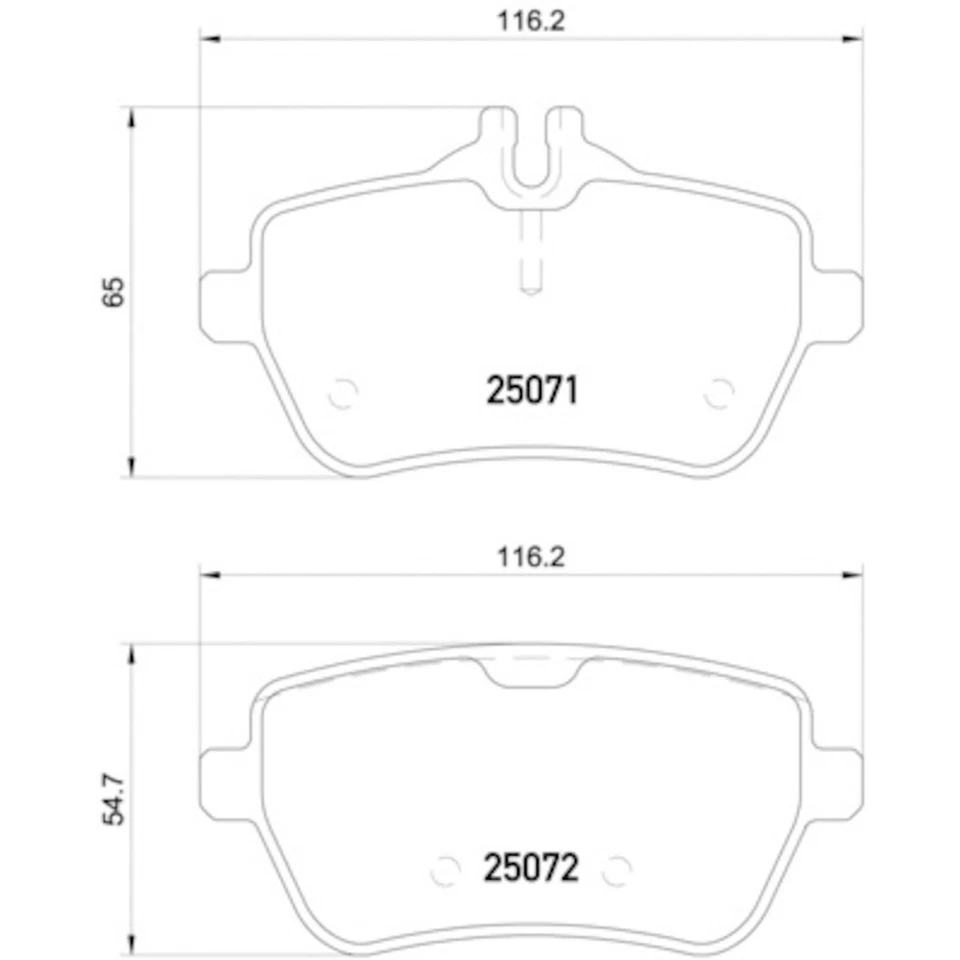 Juego de pastillas de freno de disco Hella Pagid 355020471 para 13-20 SL400 SL450 SL550 Foto 3 de 4