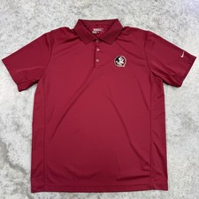 Florida State Seminoles Polo Shirt Mens Extra Large Nike Golf Dri-FIT NCAA