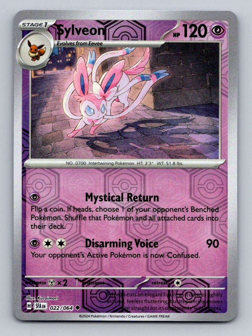#22 2024 Shrouded Fable SFA + Sylveon REVERSE HOLO