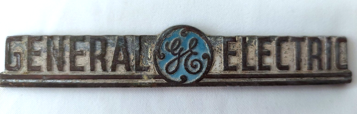 ゼネラルエレクトリック　看板 Vintage General Electric GE Metal Sign Logo Emblem | eBay