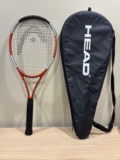 Head Liquidmetal Radical OS 107 Tennis Racquet Orange/Slvr 4 1/4 Grip Plus Bag