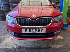 2012 - 2017 Skoda Octavia Mk3 5Door - Front Bumper Red With Paint Damaged