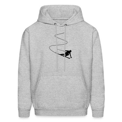 Skiing | Skier Silhouette | Winter Sport Men's Hoodie