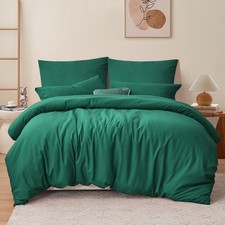 Bedding 220x240 green 3 piece hunting green microfiber bedding sets OekoTEX,...