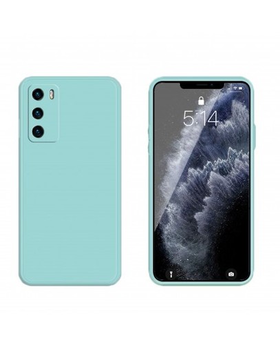Coque Silicone Huawei P40 Pro Bleu Méditerranée - Protection Caméra Intégrée, Neuve Sous Blister