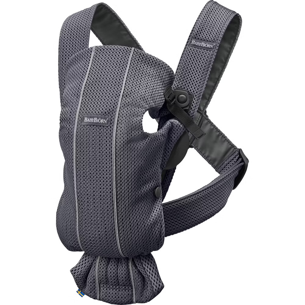 BabyBjörn Baby Carrier Mini 3D Mesh With Shoulder Straps - Anthracite-image