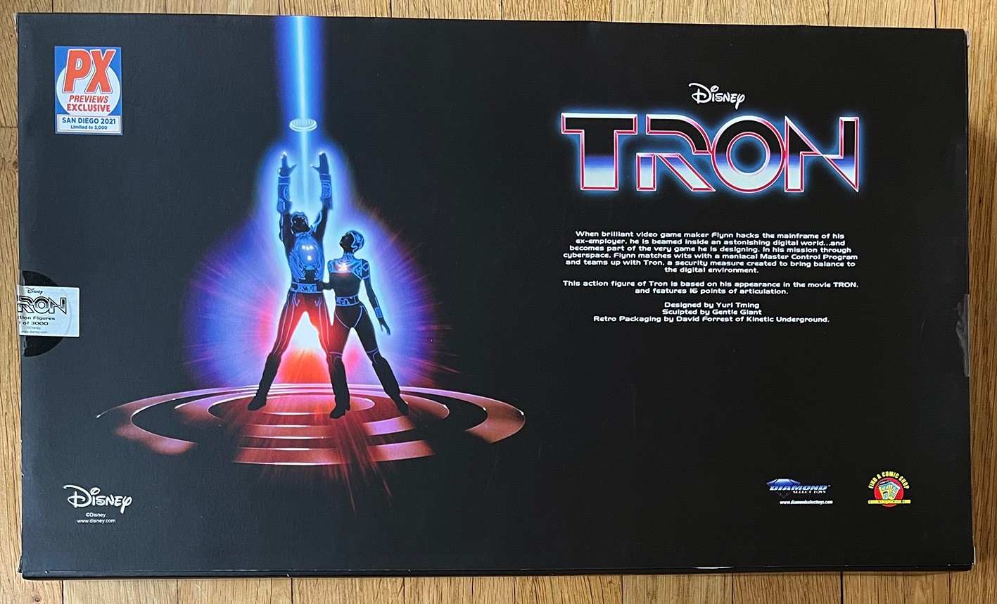 TRON Diamond Select SDCC 2021 3000ex figurine articulée 18cm MISB