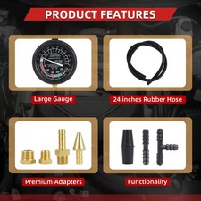 Kit Perdite Manometro Vuoto Auto Pompa Carburante Diagnosi Guasti Auto - Miniatura 4