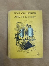 1948 Five Children and It E. Nesbit Looking Glass Library Children's Vintage HC
