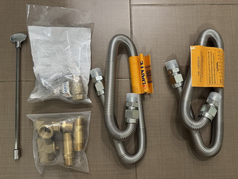 NEW Warming Trends Fire Pit Flex Line Conversion Kit - Natural Gas