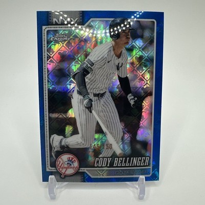 2026 Topps Chrome Baseball CODY BELLINGER #2 Blue X-Fractor 145/150 (Yankees)