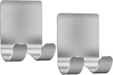 Razor Holder Shaver Hook Hanger Stand 2 Pack Self Adhesive Stainless Steel Heavy
