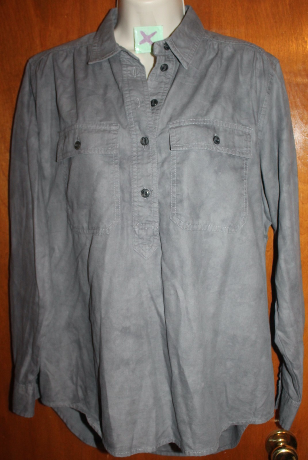 UNIVERSAL THREAD Ladies' XS HALF-BUTTON BLOUSE (G… - image 1