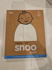Happiest Baby Snoo Sack Size Large 4-6 Months Sleep Swaddle Ivory Never Used