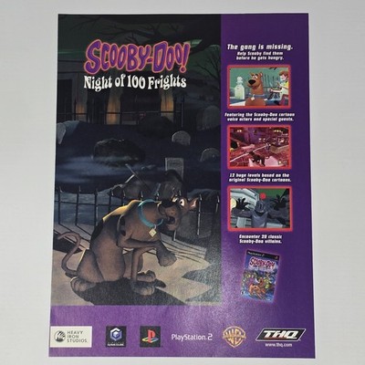 Scooby-Doo Night of 100 Frights GameCube PS2 The Gang Print Ad/Poster Promo Art