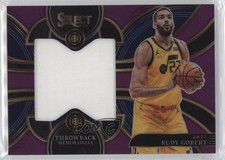 2023-24 Panini Select Throwback Memorabilia Purple Prizm 72/99 Rudy Gobert 1a16