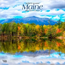 Maine Wild & Scenic | 2026 12x24" (Hanging) Wall Calendar | Plastic-Free