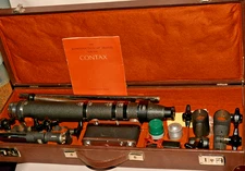VINTAGE ZEISS IKON REPRODUCTION APPARATUS FOR THE CONTAX IN ORIGINAL FITTED CASE