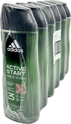 6x Adidas ACTIVE START Duschgel - 3in1 - Körper - Haare - Gesicht 6x 400ml