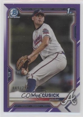2021 Bowman Draft Chrome Purple Refractor 89/250 Ryan Cusick #BDC-27 0o6v