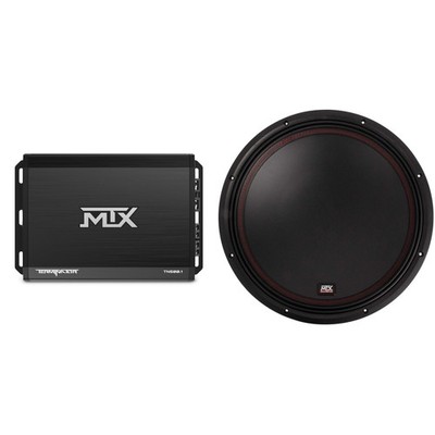 MTX TERMINATOR 500-Watt RMS 2Ω Mono Block Class D Amplifier and MTX Audio 551...