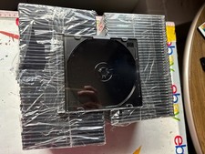 Clear Black DVD CD Compact Disc Slim Jewel Case Holds 1 Per Lot of 83