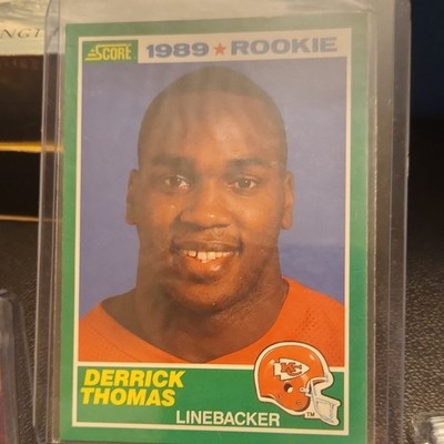 SCORE 1989 Score Derrick Thomas #258 Kansas City Chiefs Rookie NFL Card