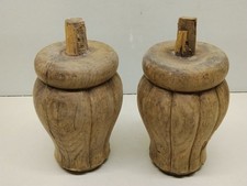 1 para dębowych nóżek do sofy, bufetów z lat 30.