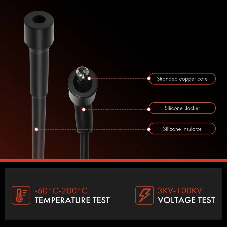 Juego de 6 cables de bujía para Nissan Frontier Pathfinder Xterra INFINITI QX4 3,3 L Foto 4 de 4